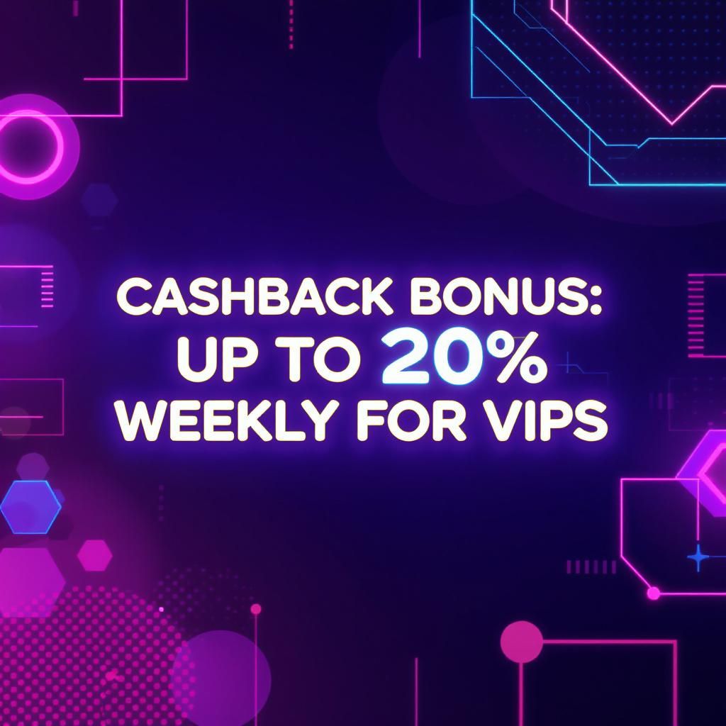 Cashback Bonus: Up to 20% Weekly for VIPs Cashback Bonus: Up to 20% Weekly for VIPs